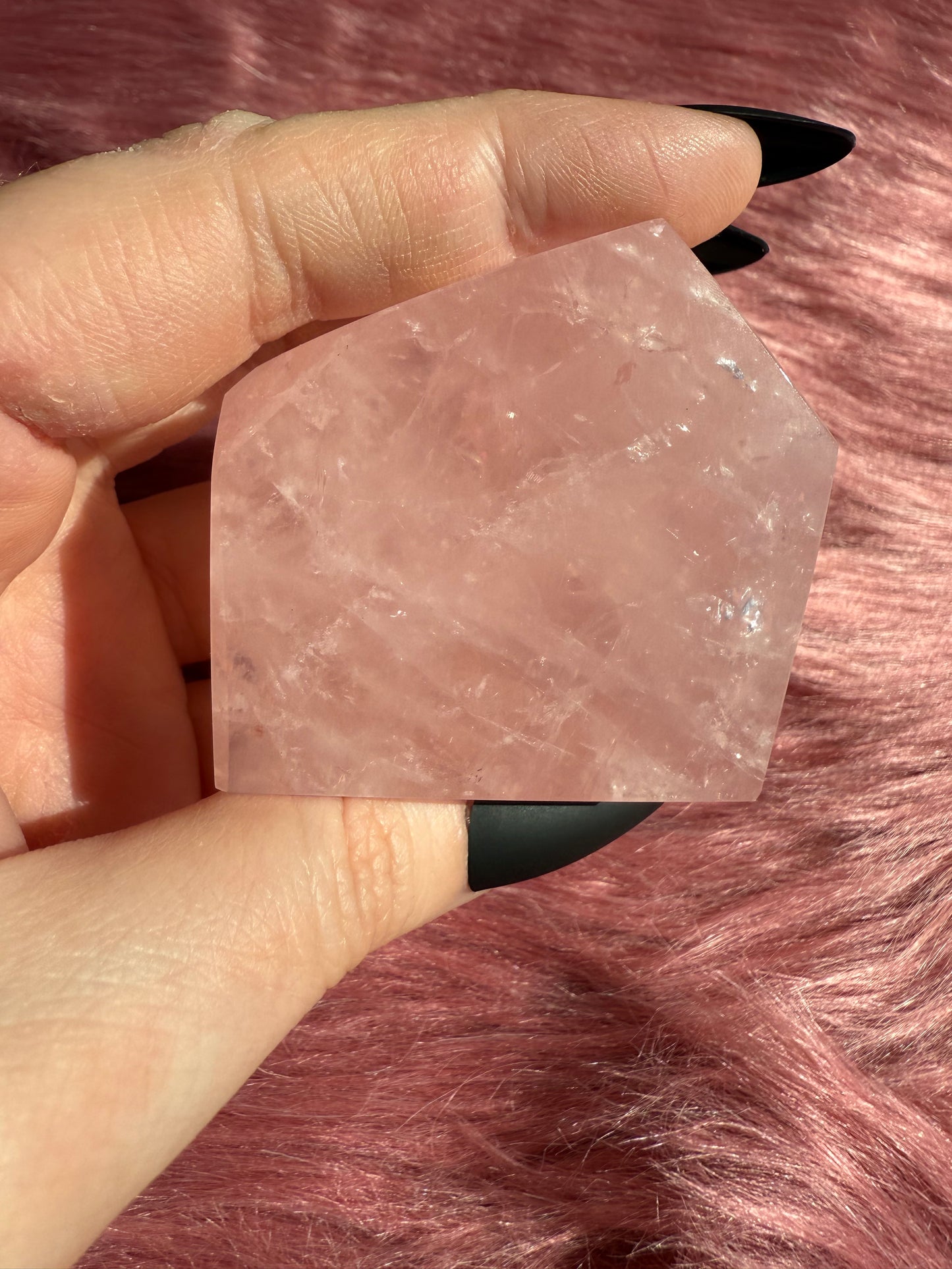 Stunning High Quality Rose Quartz Gusher Freeform