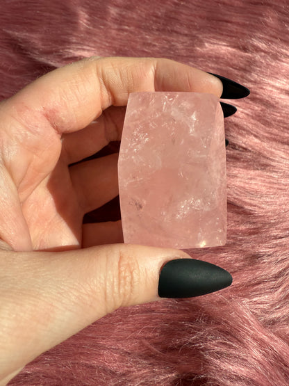 Stunning High Quality Rose Quartz Gusher Freeform