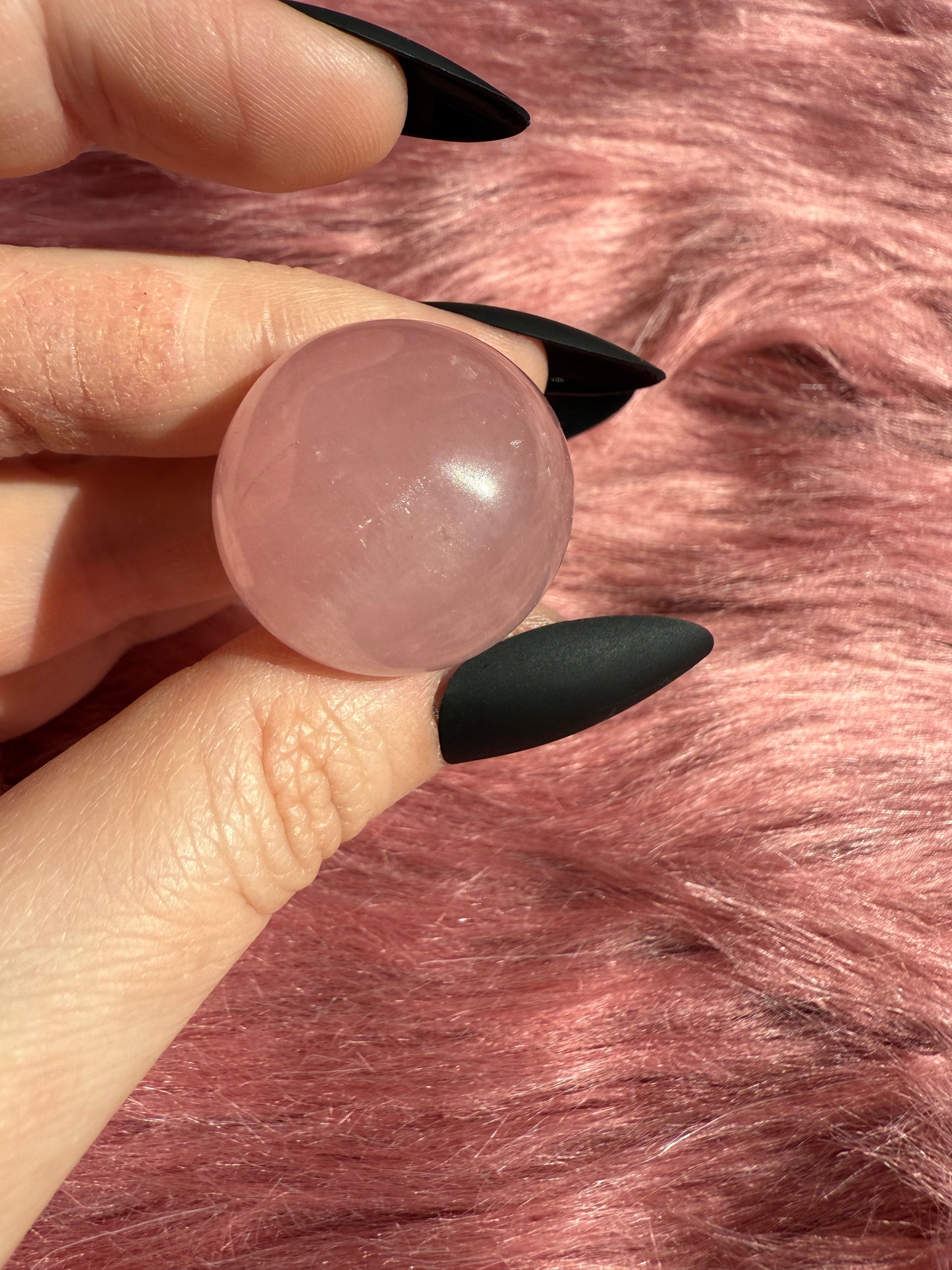 Stunning High Quality Small Rose Quartz Mushroom - A