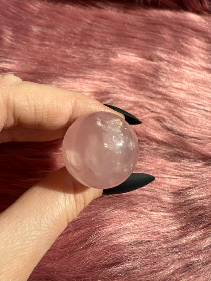 Stunning High Quality Small Rose Quartz Mushroom - B