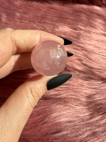 Stunning High Quality Small Rose Quartz Mushroom - B