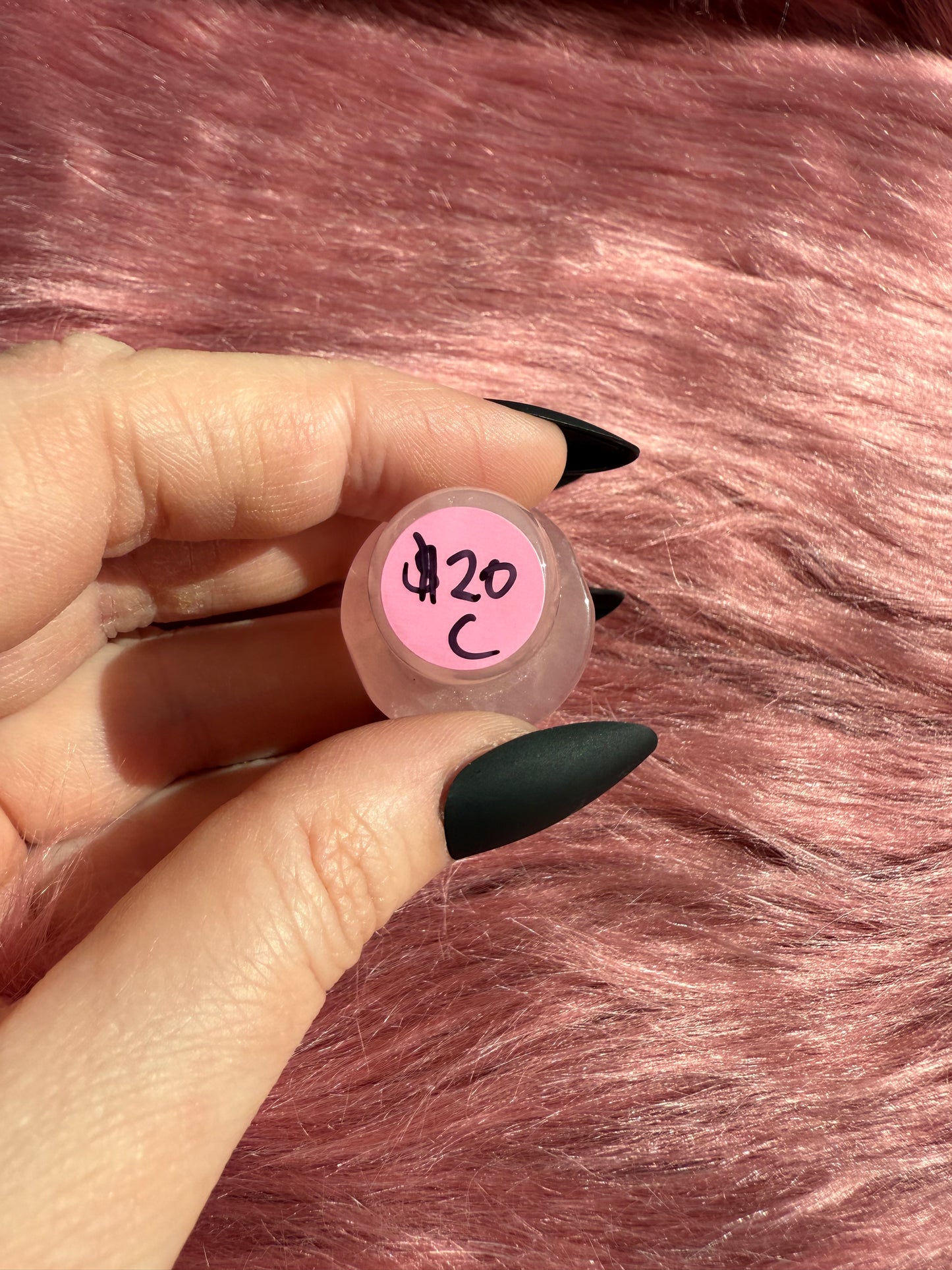 Stunning High Quality Small Rose Quartz Mushroom - C