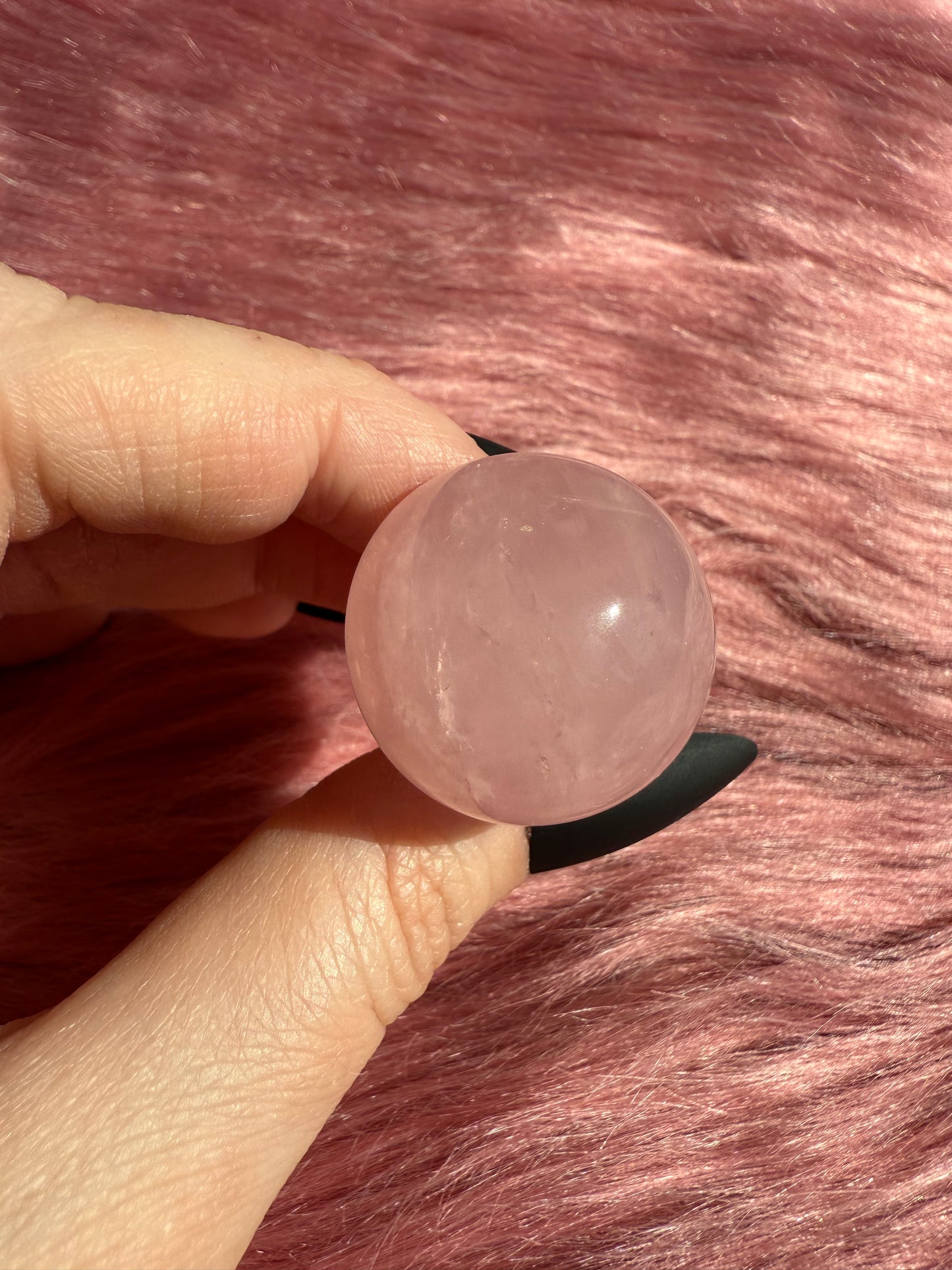 Stunning High Quality Small Rose Quartz Mushroom - D