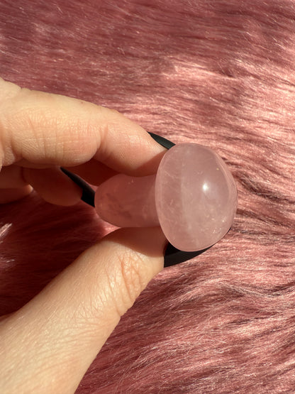 Stunning High Quality Small Rose Quartz Mushroom - D