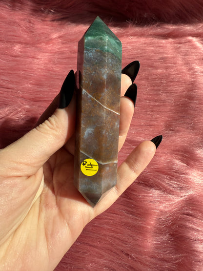 Stunning High Quality Sea Jasper Double Terminated Point - D