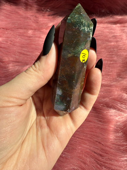 Stunning High Quality Sea Jasper Double Terminated Point - I