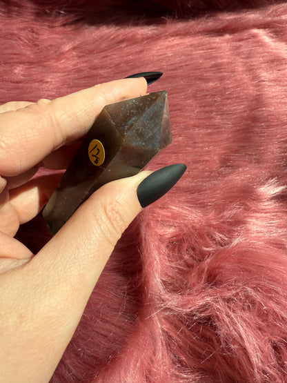 Stunning High Quality Sea Jasper Double Terminated Point - E