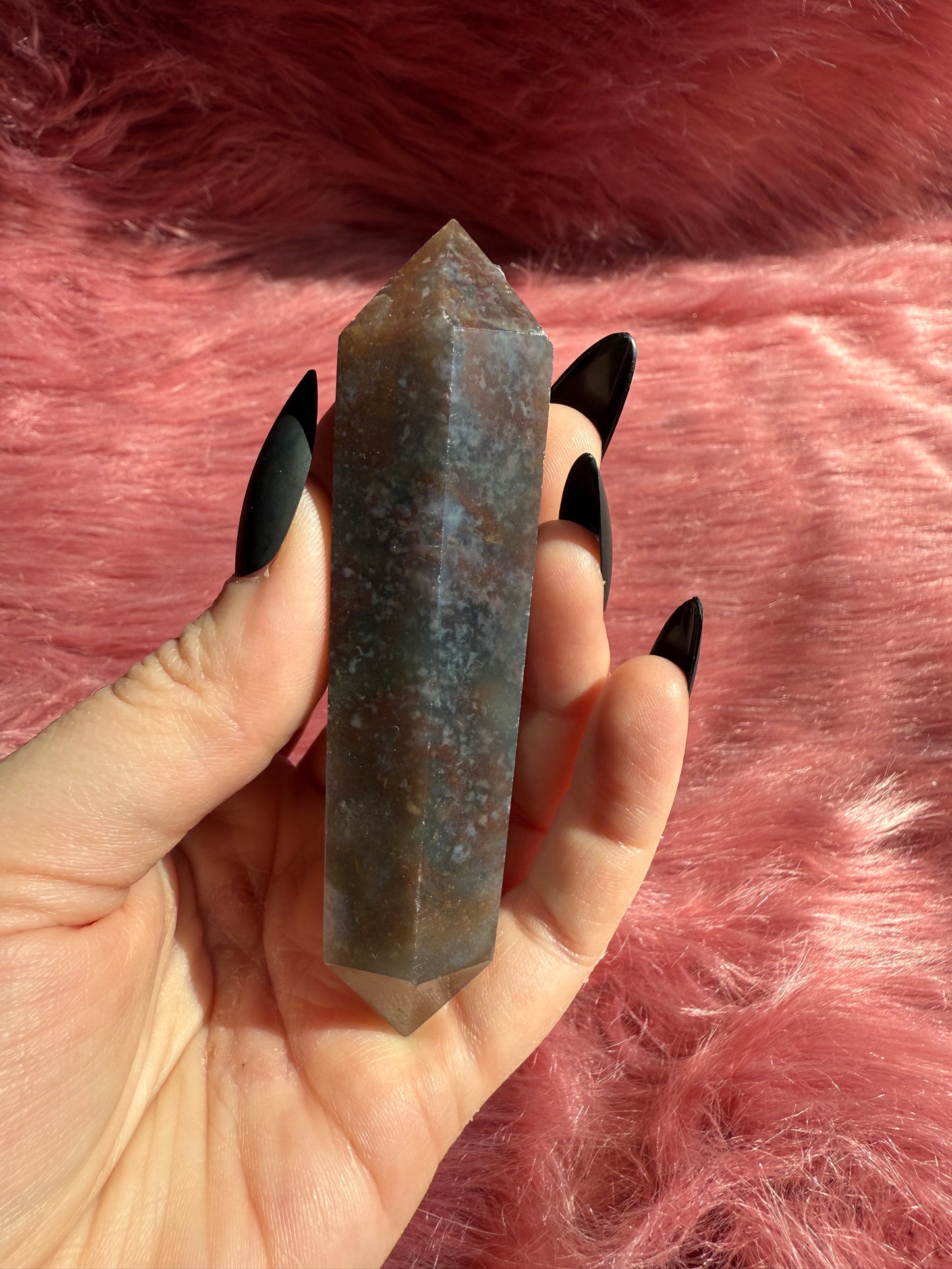 Stunning High Quality Sea Jasper Double Terminated Point - H
