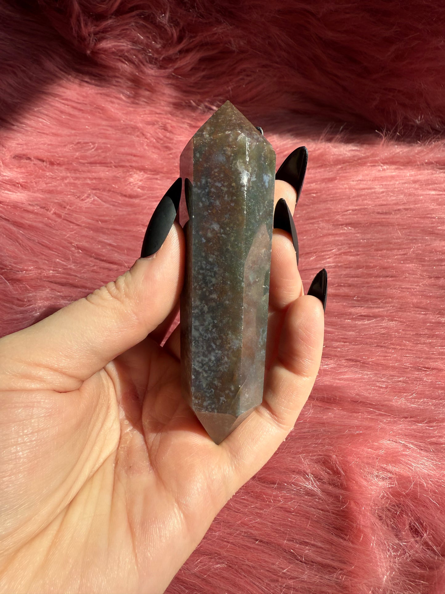 Stunning High Quality Sea Jasper Double Terminated Point - H