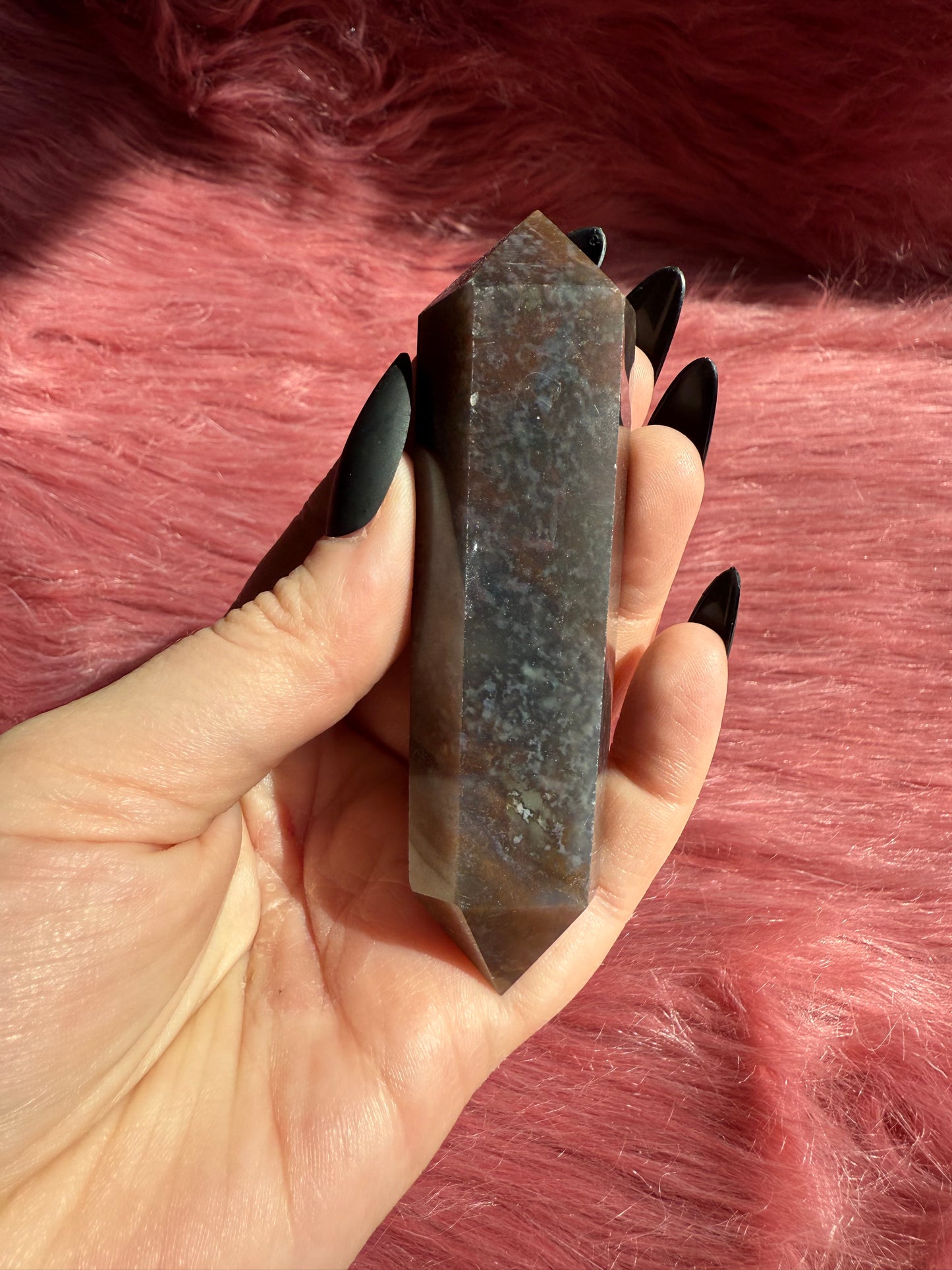 Stunning High Quality Sea Jasper Double Terminated Point - H