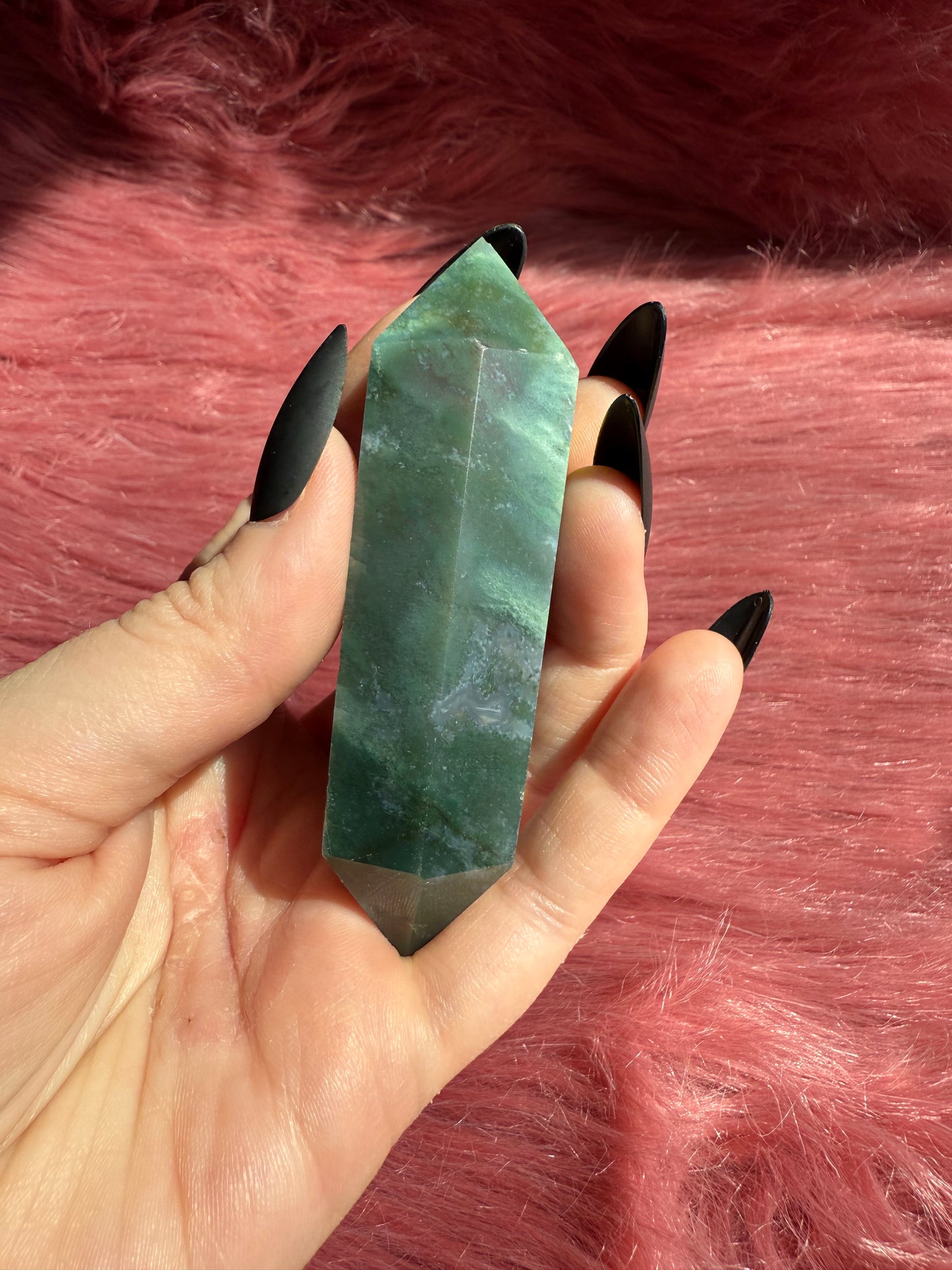 Stunning High Quality Sea Jasper Double Terminated Point - H