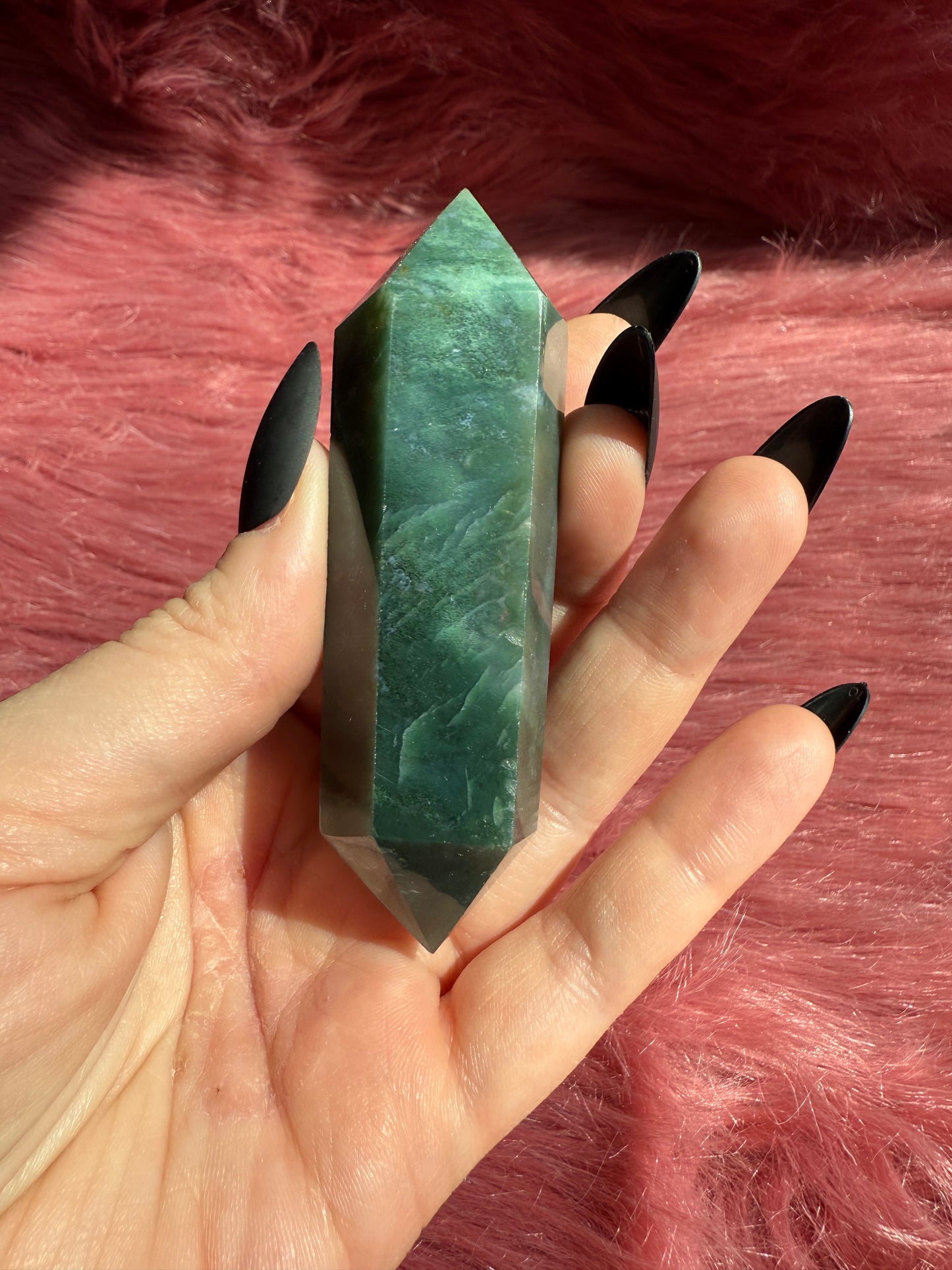 Stunning High Quality Sea Jasper Double Terminated Point - H
