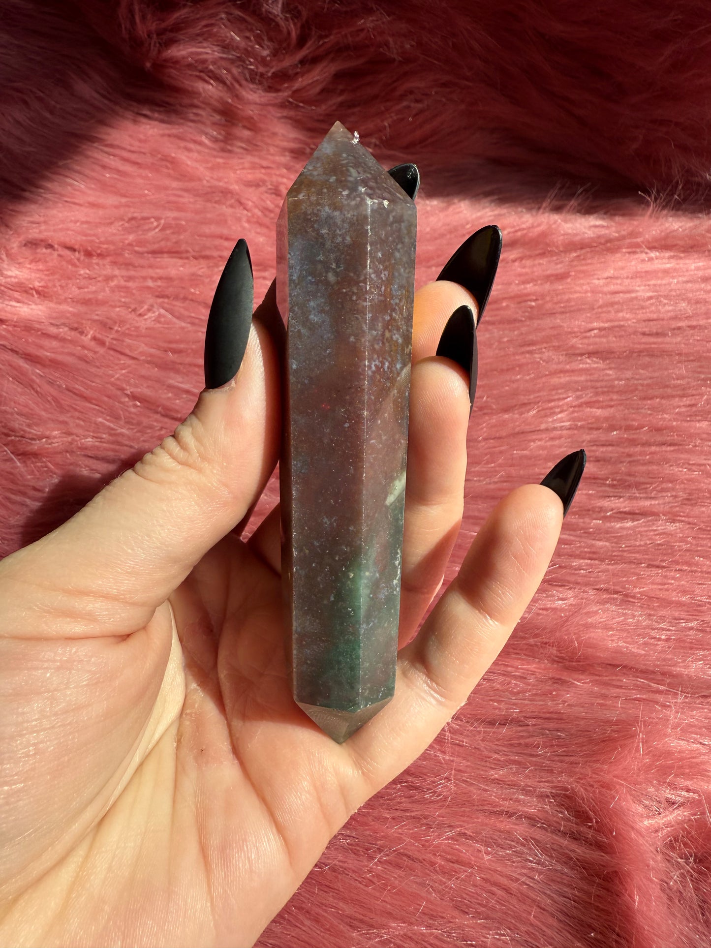 Stunning High Quality Sea Jasper Double Terminated Point - G