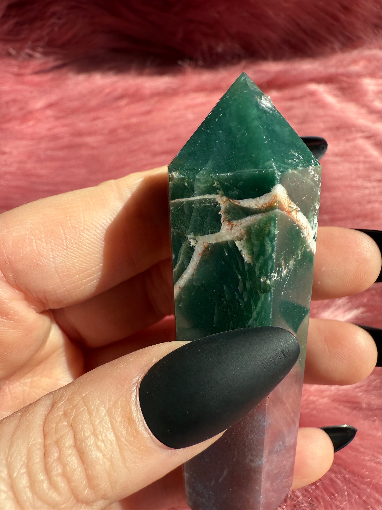Stunning High Quality Sea Jasper Double Terminated Point - D