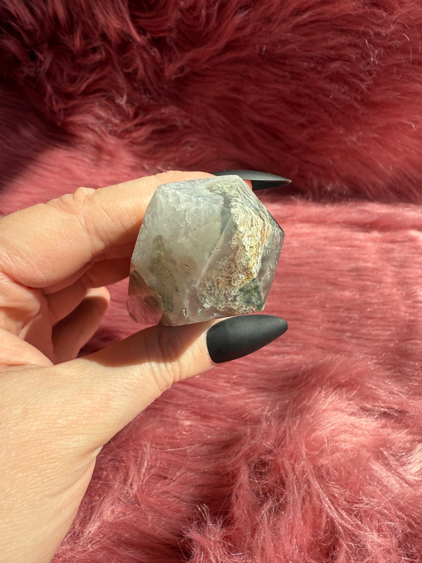 Stunning High Quality Moss Agate Wand - B