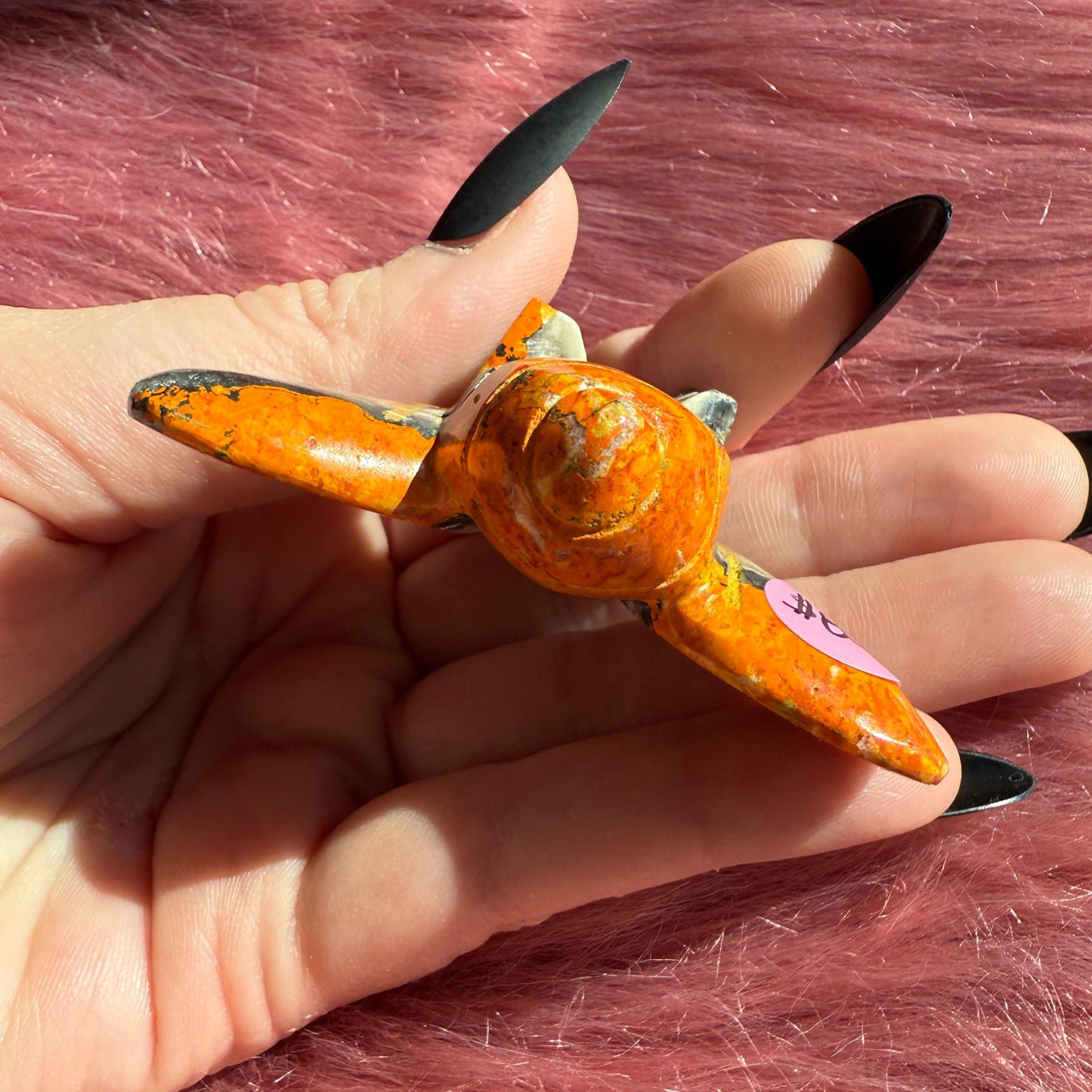 Stunning Bumblebee Jasper Cicada Carving