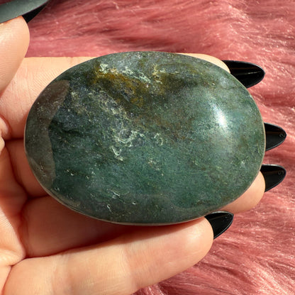 Stunning Moss Agate Palmstone - Intuitively Selected