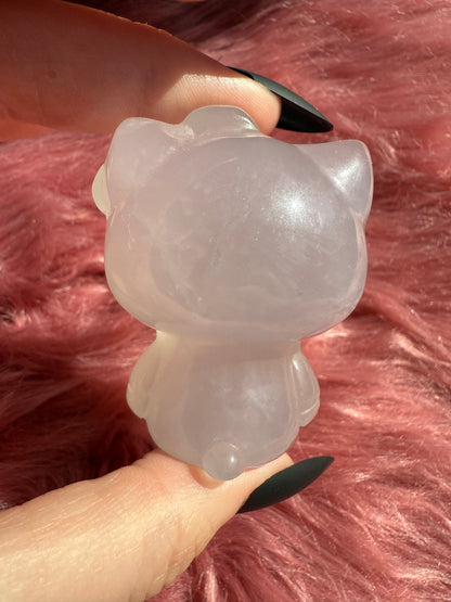 Stunning High Quality Small Size Lavender Fluorite HK Carving