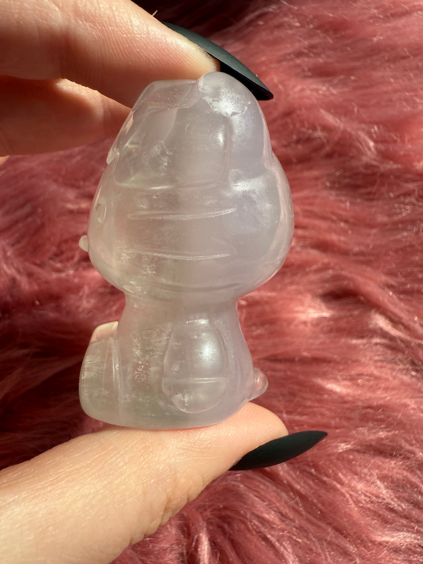 Stunning High Quality Small Size Lavender Fluorite HK Carving