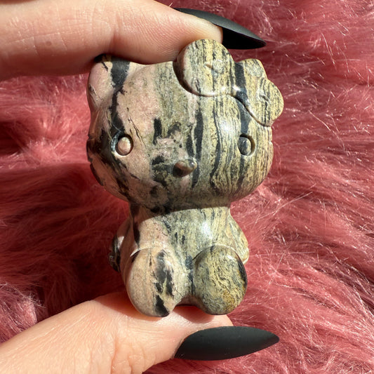 Stunning High Quality Small Size Rhodonite HK Carving - B