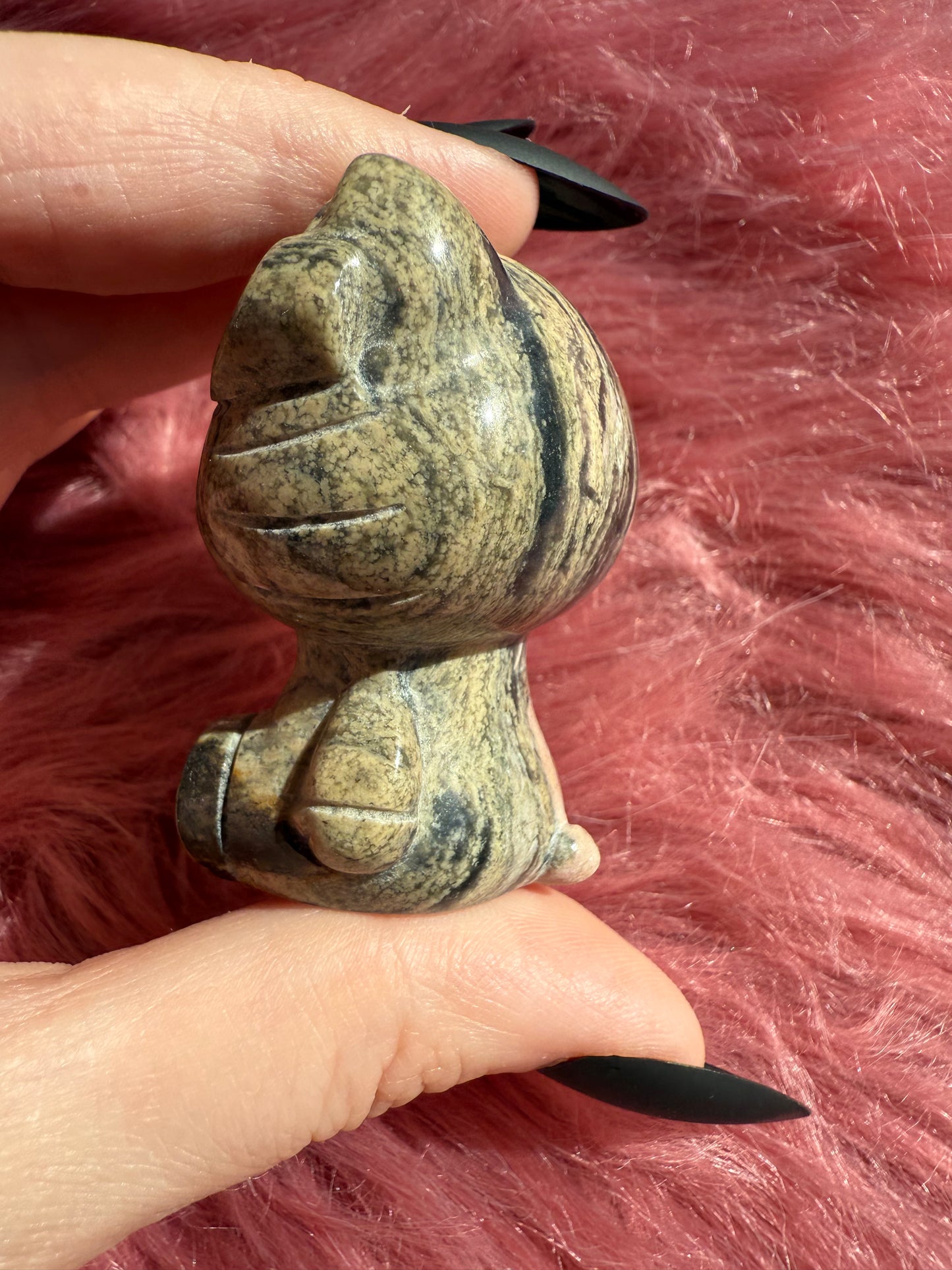 Stunning High Quality Small Size Rhodonite HK Carving - B