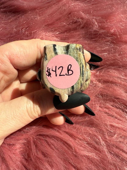 Stunning High Quality Small Size Rhodonite HK Carving - B