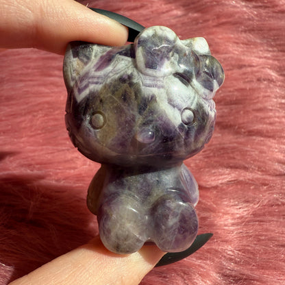 Stunning High Quality Small Size Dream Amythest HK Carving