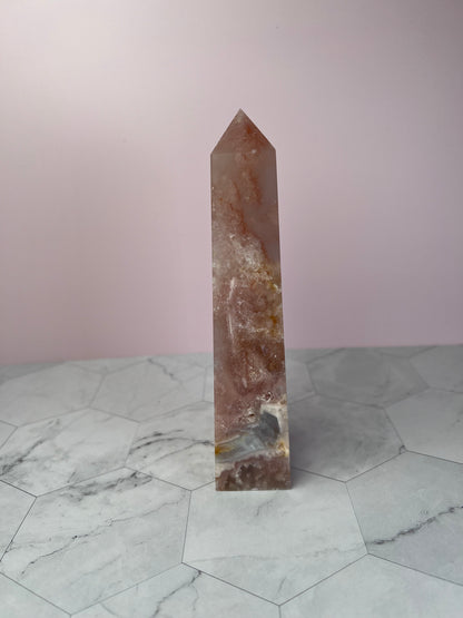 ONE (1) Stunning High Quality Pink Amethyst Tower