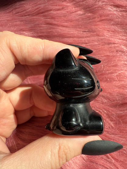 Stunning High Quality Small Size Obsidian HK Carving - 40D