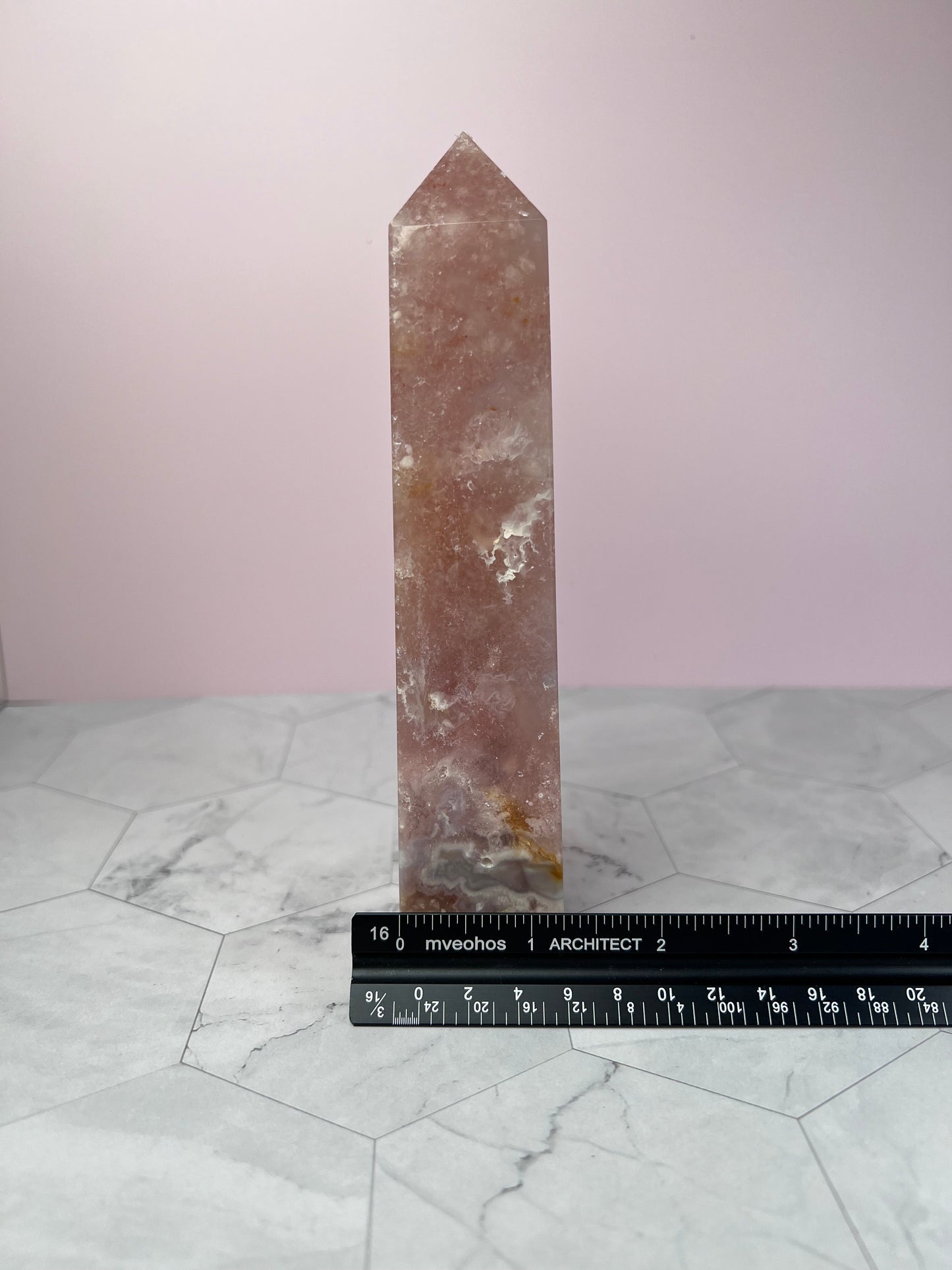 ONE (1) Stunning High Quality Pink Amethyst Tower