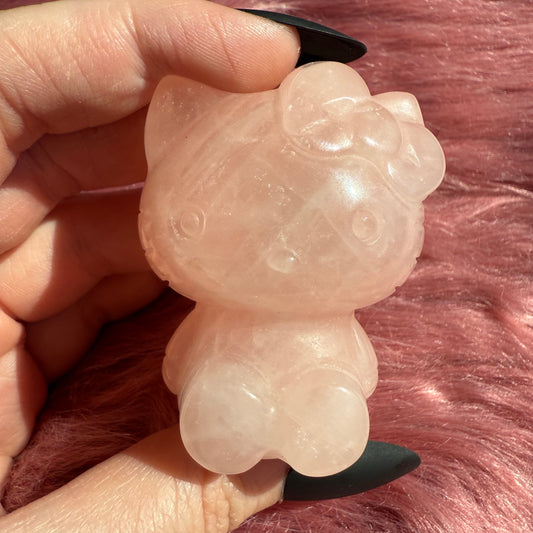 Stunning High Quality Small Size Rose Quartz HK Carving - 42C