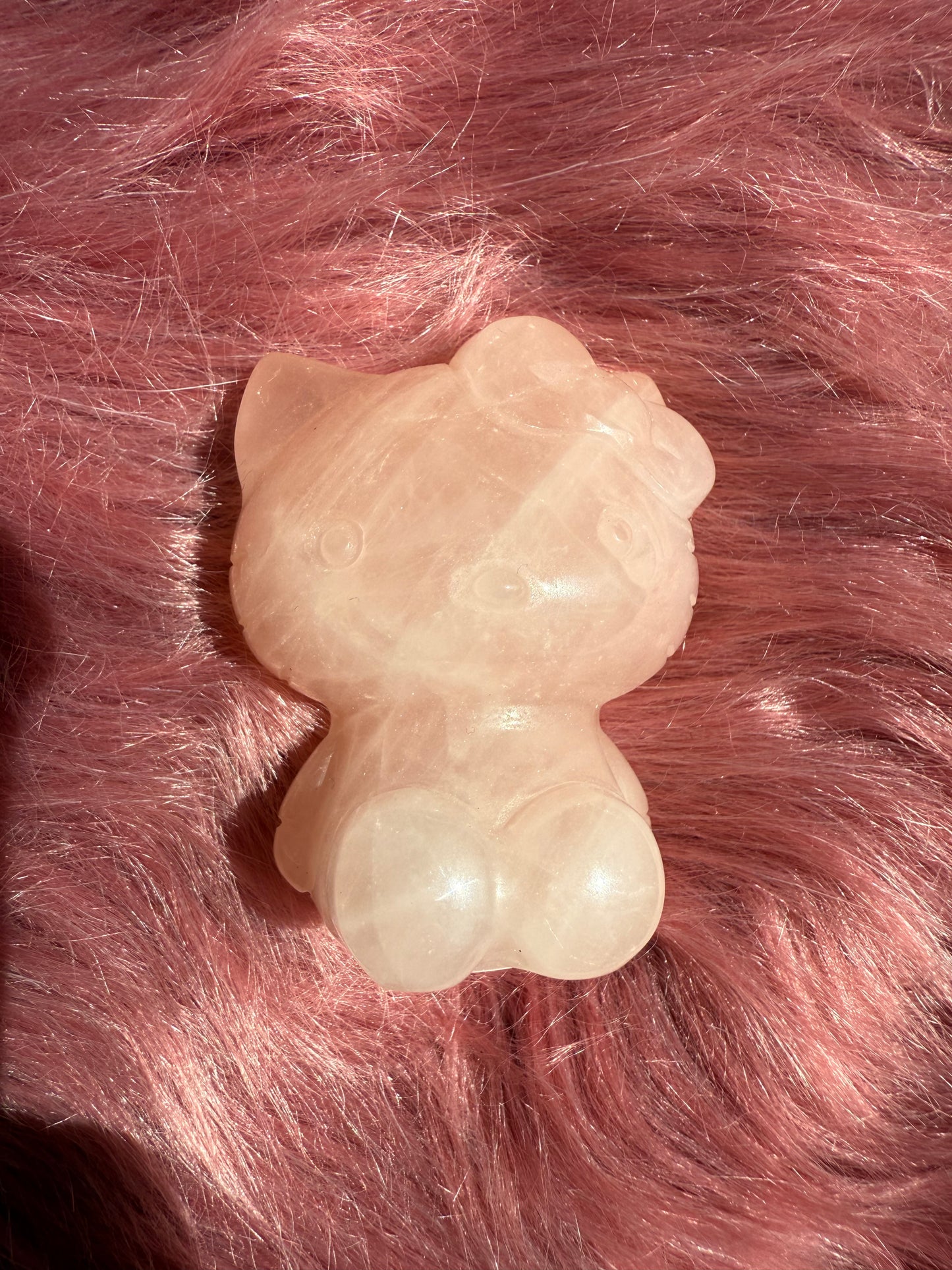 Stunning High Quality Small Size Rose Quartz HK Carving - 42C