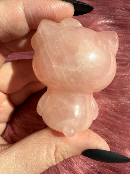 Stunning High Quality Small Size Rose Quartz HK Carving - 42C