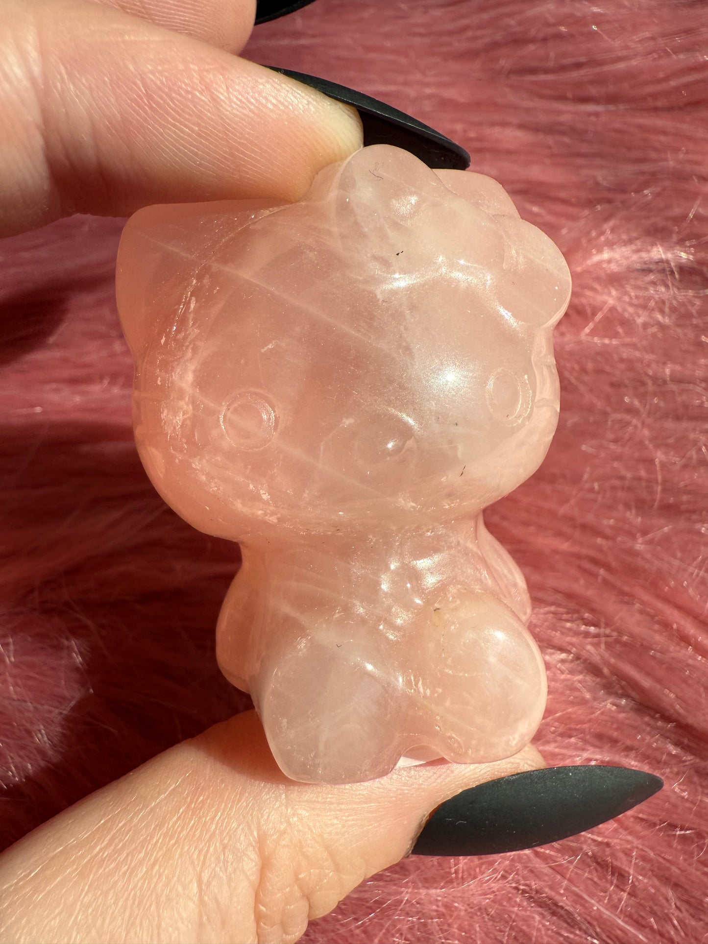 Stunning High Quality Small Size Rose Quartz HK Carving - 40E