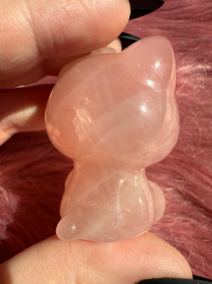 Stunning High Quality Small Size Rose Quartz HK Carving - 40E