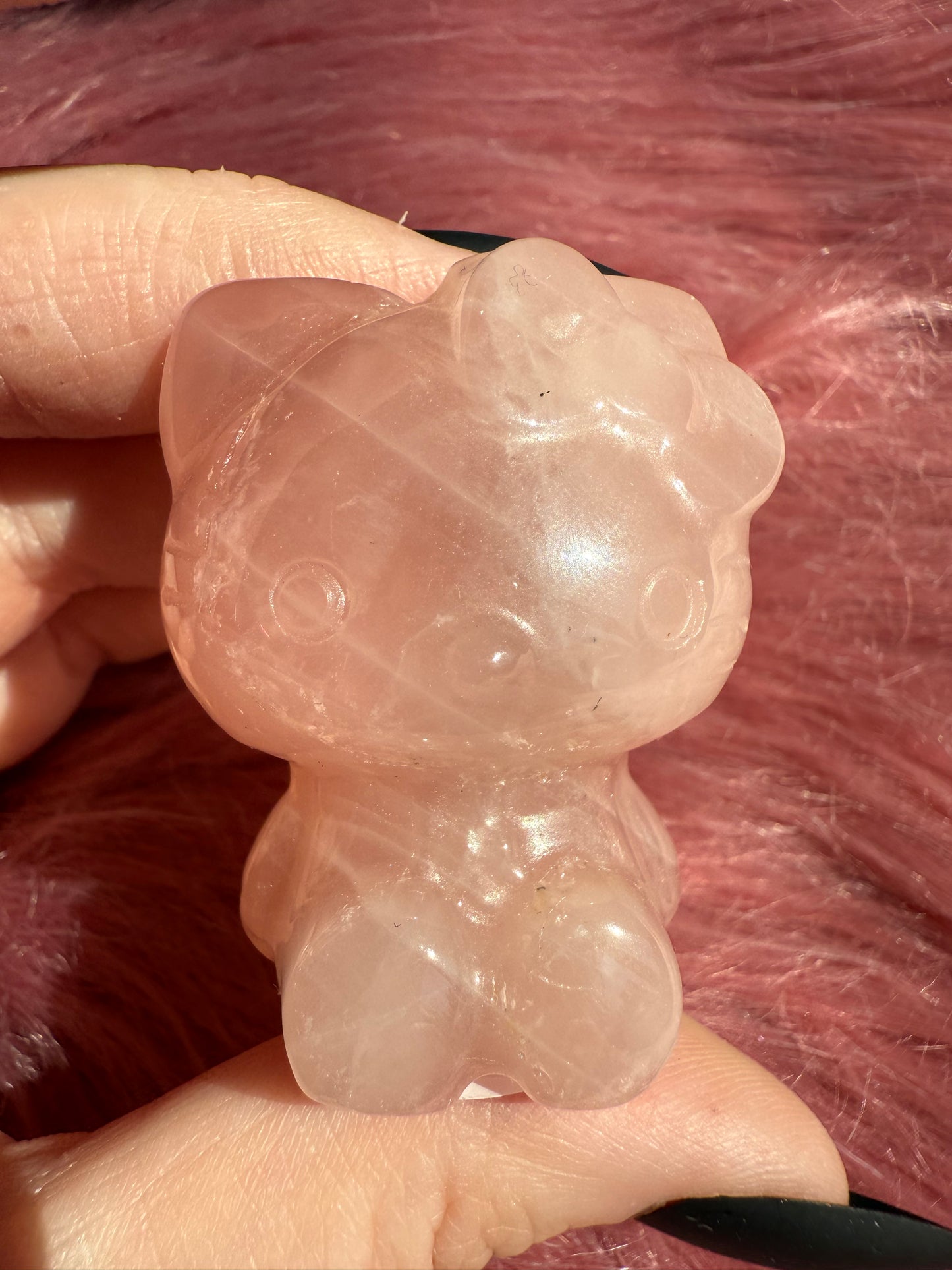 Stunning High Quality Small Size Rose Quartz HK Carving - 40E