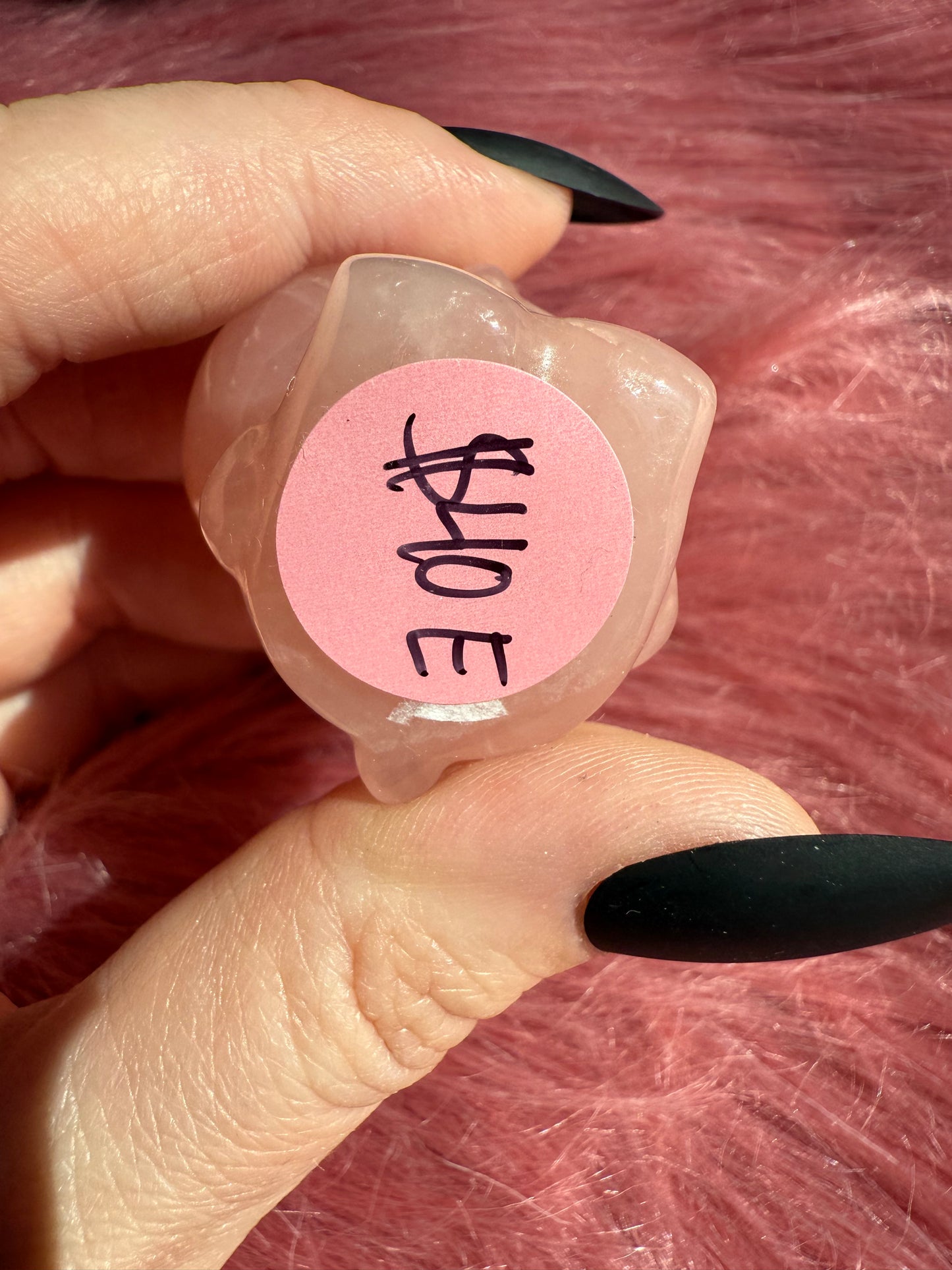 Stunning High Quality Small Size Rose Quartz HK Carving - 40E
