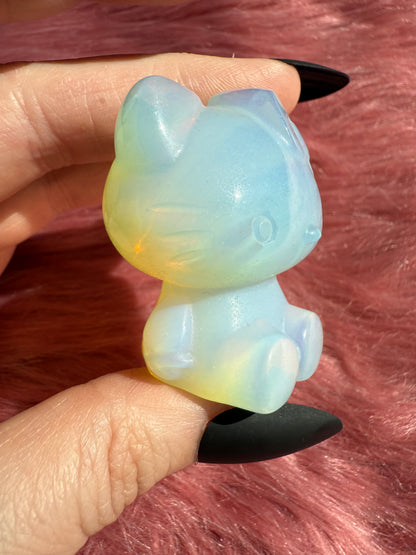 Stunning High Quality Small Size Opalite HK Carving - 40B