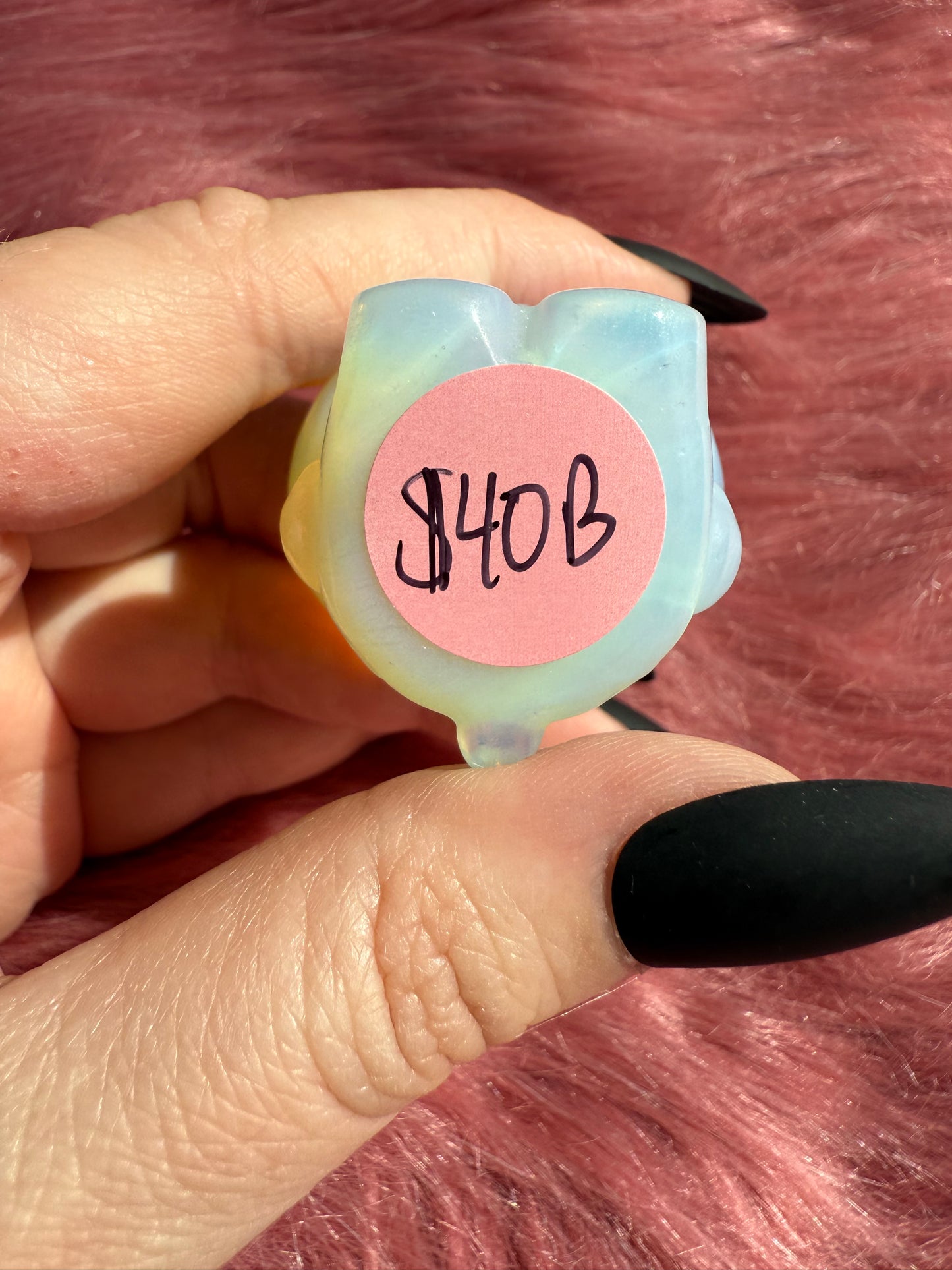 Stunning High Quality Small Size Opalite HK Carving - 40B
