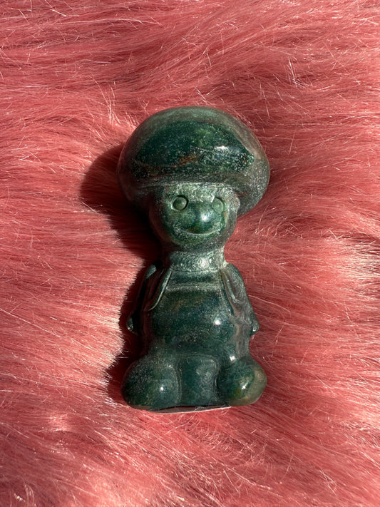 Stunning High Quality Sea (Ocean) Jasper Toad Carving