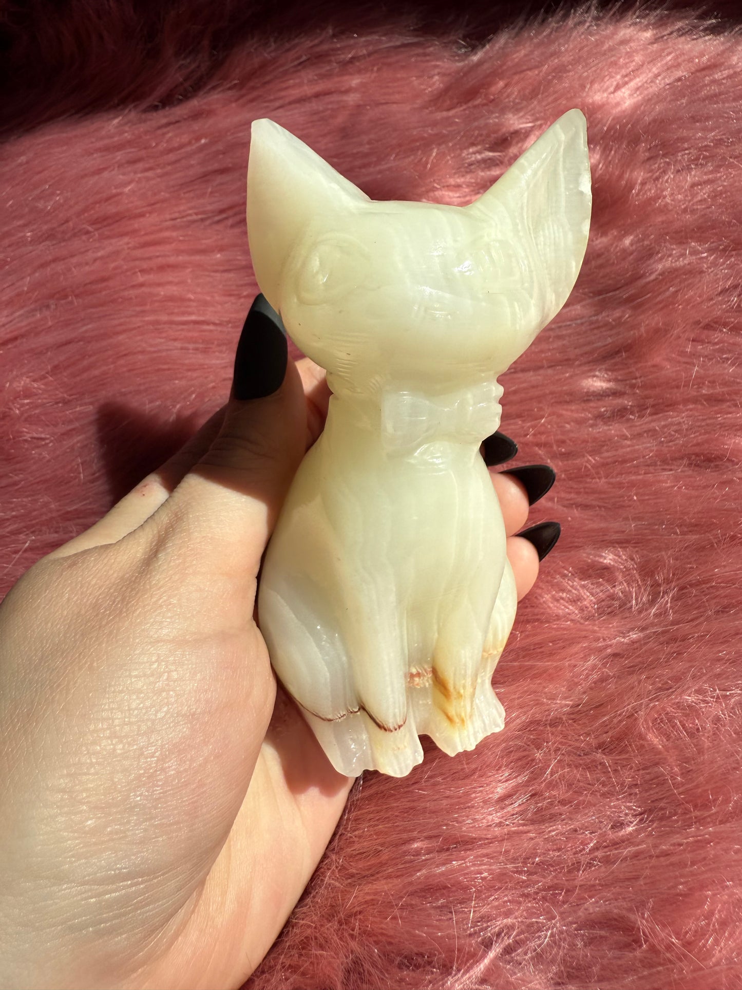 Stunning High Quality Large African Jade Jiji Carving - B