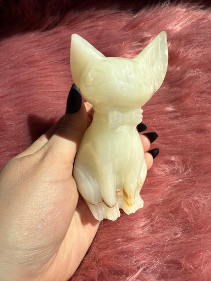 Stunning High Quality Large African Jade Jiji Carving - B