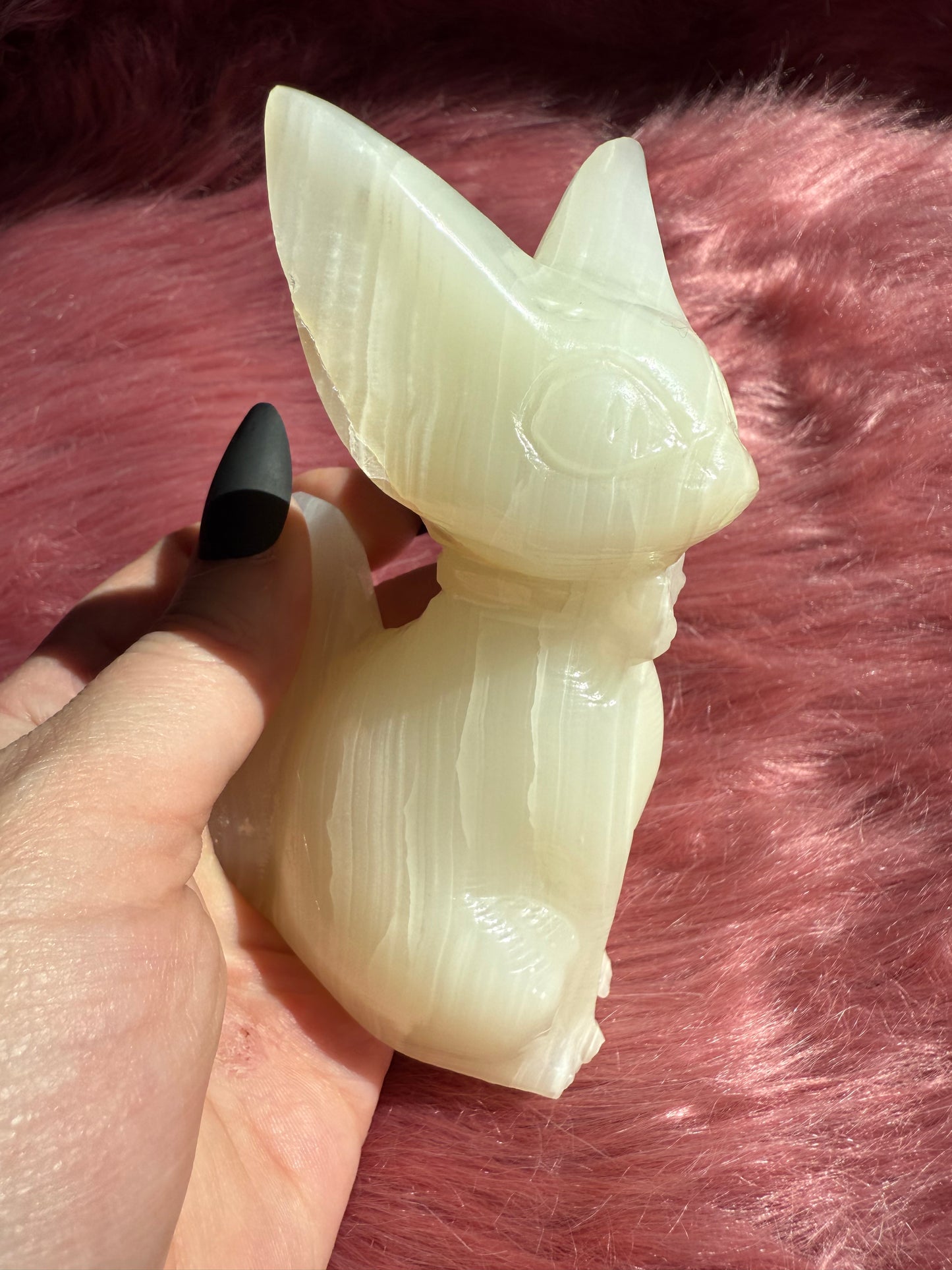 Stunning High Quality Large African Jade Jiji Carving - A