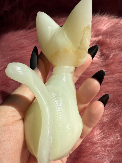 Stunning High Quality Large African Jade Jiji Carving - A