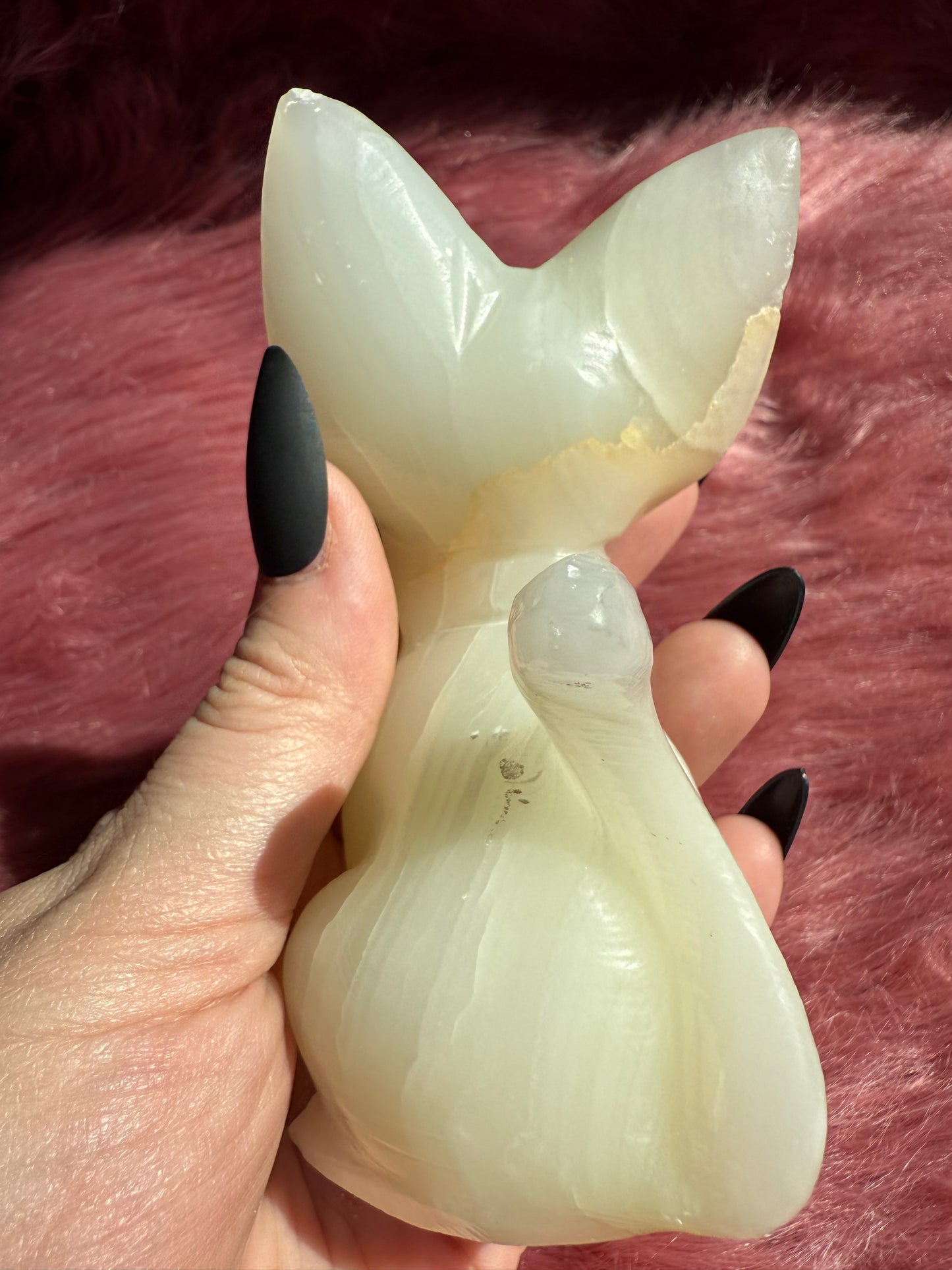 Stunning High Quality Large African Jade Jiji Carving - A