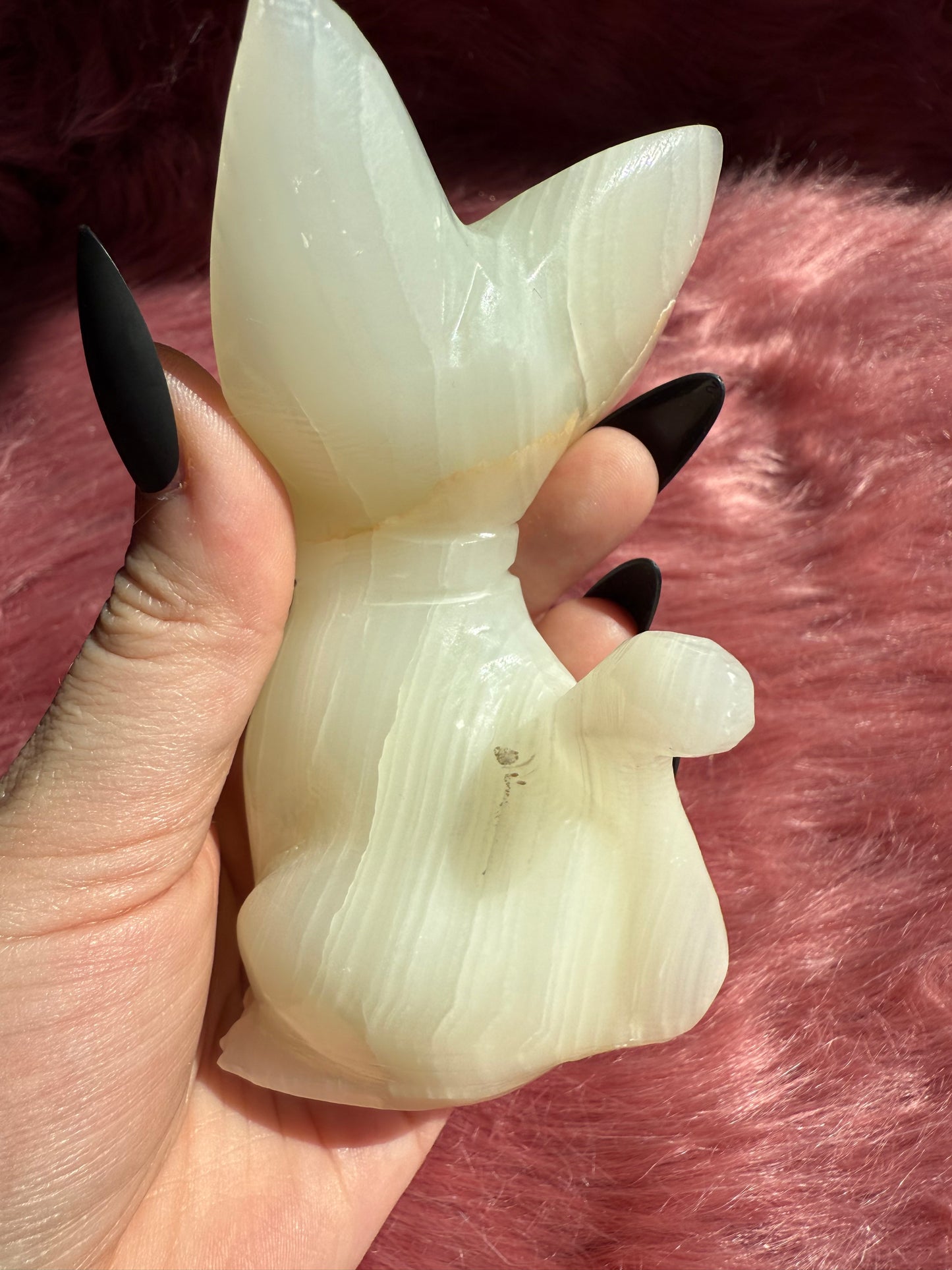 Stunning High Quality Large African Jade Jiji Carving - A