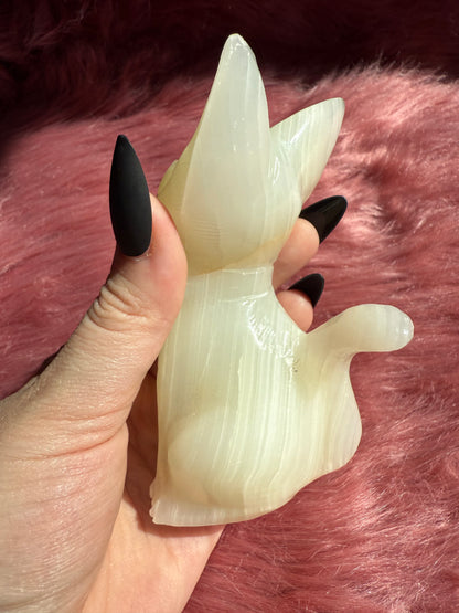 Stunning High Quality Large African Jade Jiji Carving - A