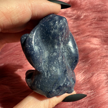 Stunning High Quality Blue Aventurine Donkey Carving