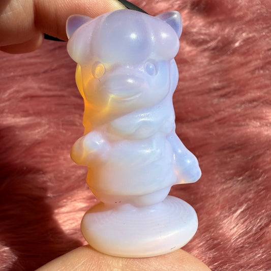 Stunning High Quality AC Llama Opalite Carving