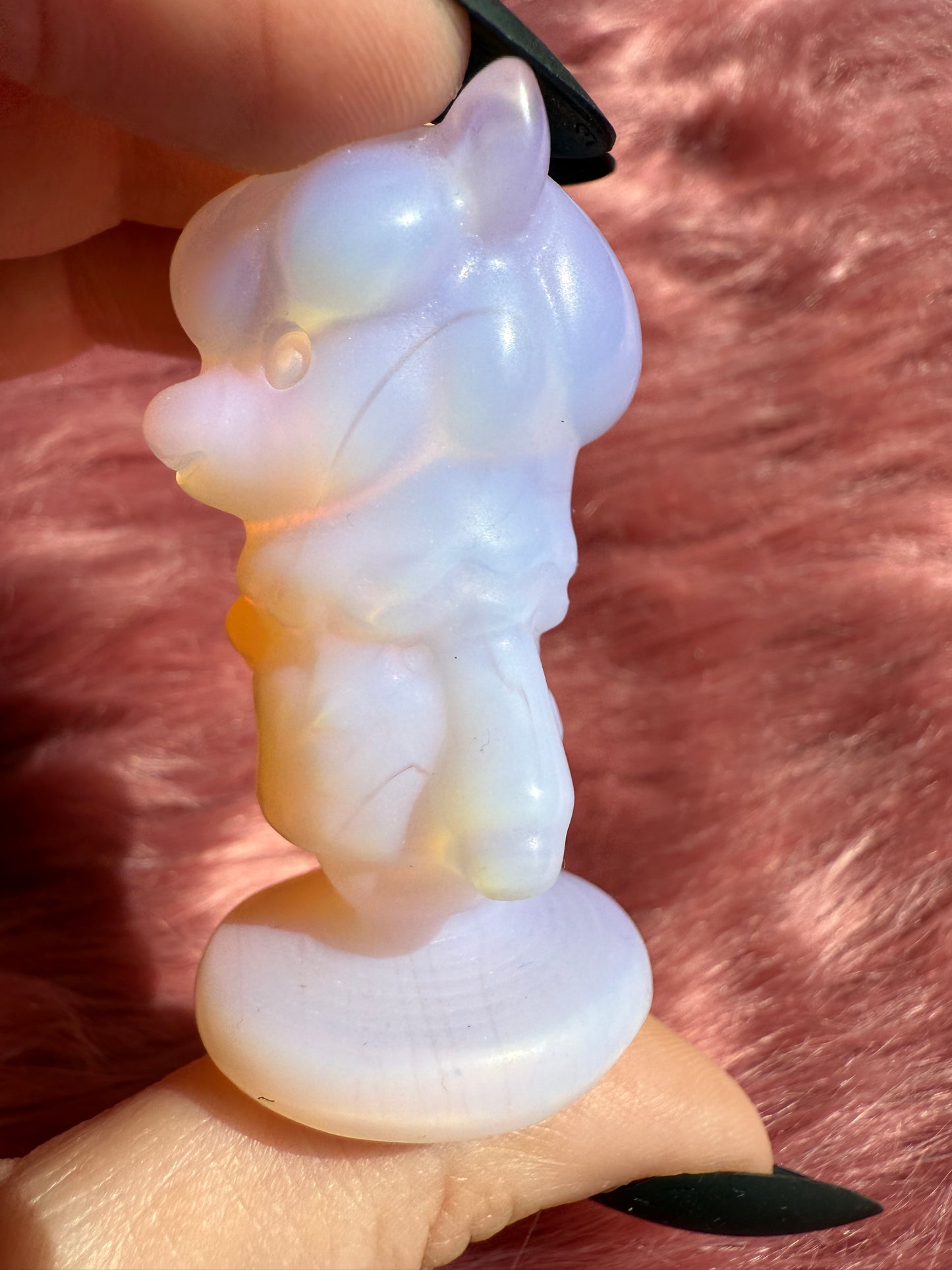 Stunning High Quality AC Llama Opalite Carving